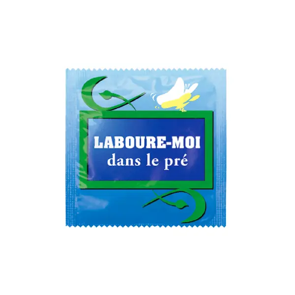 Préservatif Humoristique " Laboure-moi dans le Pré "