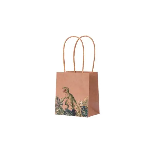 4 Sacs Kraft - Dinosaure