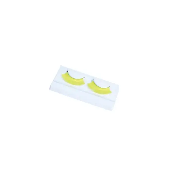 Faux cils fluo - Jaune