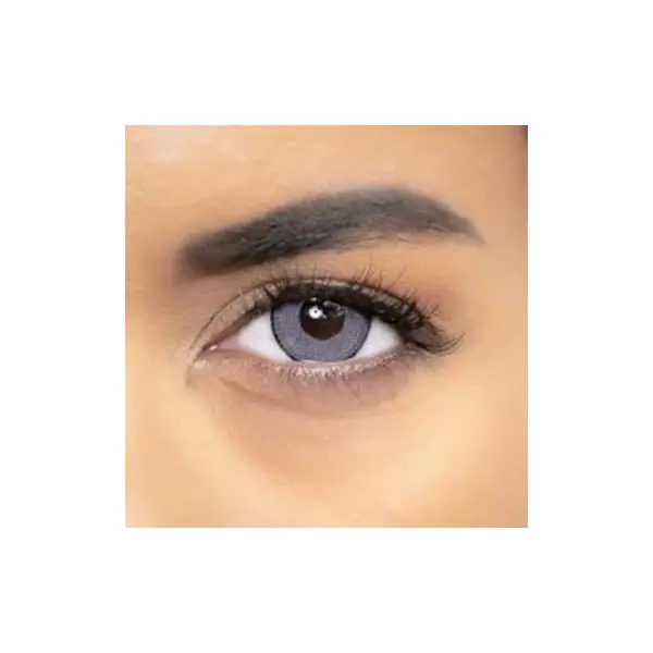 Lentilles Fantaisie - Big Eyes Grey 15 mm - 1 an - (Sans correction)