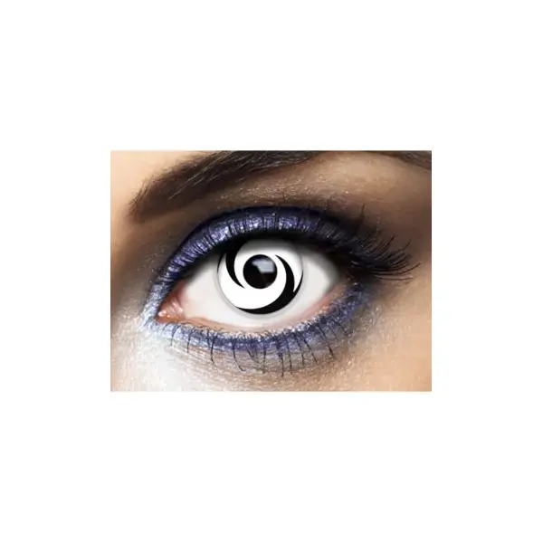 Lentilles " Ice Fire " - Bleu et étoile Blanche - (Sans Correction) - 1 an