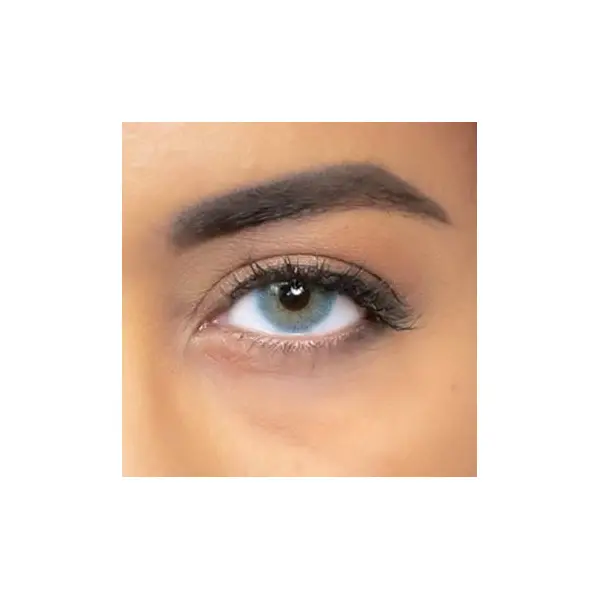 Lentilles " Ice Fire " - Bleu et étoile Blanche - (Sans Correction) - 1 an