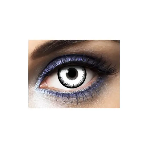 Lentilles Fantaisie - Blanc Lunatique - 1 an (sans correction)