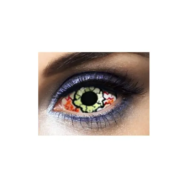 Lentilles " Red Manson " - Rouge et Noir - (Sans Correction) - 1 an
