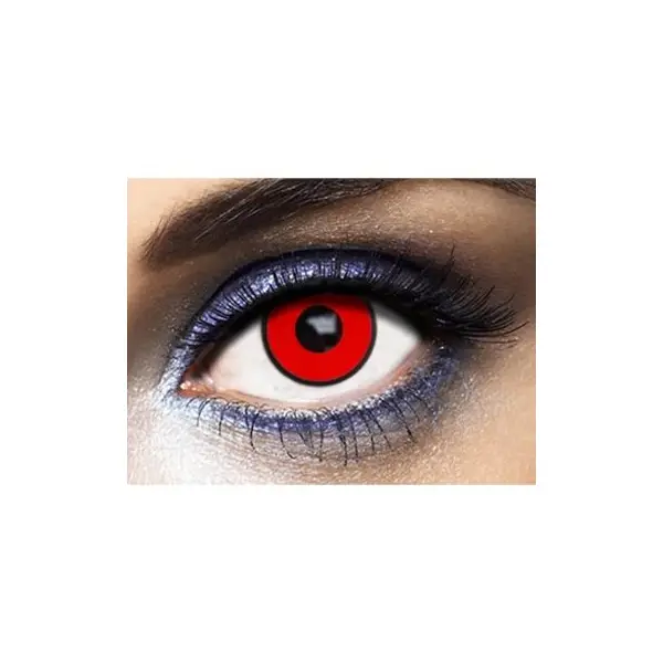Lentilles " Red Manson " - Rouge et Noir - (Sans Correction) - 1 an