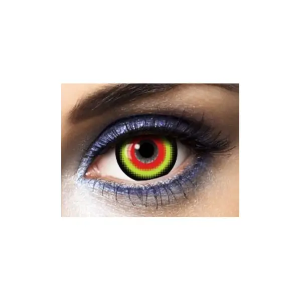 Lentilles - Blanc et Noir " White Swirl " - (sans correction) - 1an