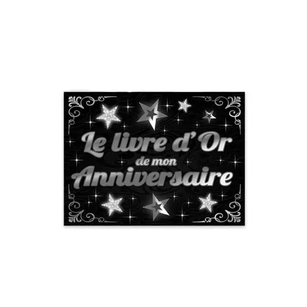 Livre d'Or - Anniversaire - Party Chic - Argent