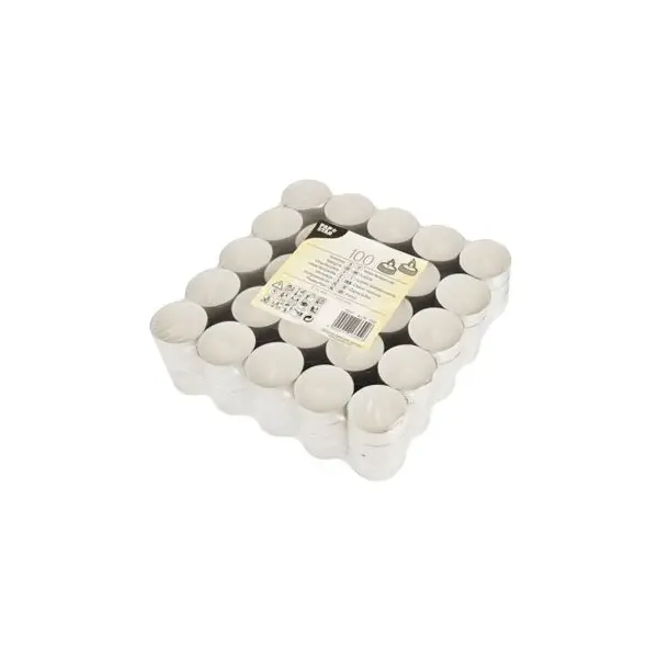 50 Petites Assiettes Carrées en Canne à Sucre - Blanc