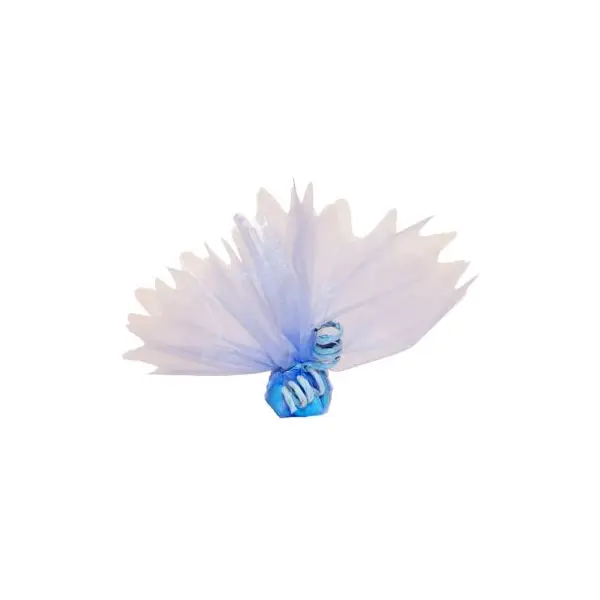 Tulle Cristal Découpé Bleu Ciel