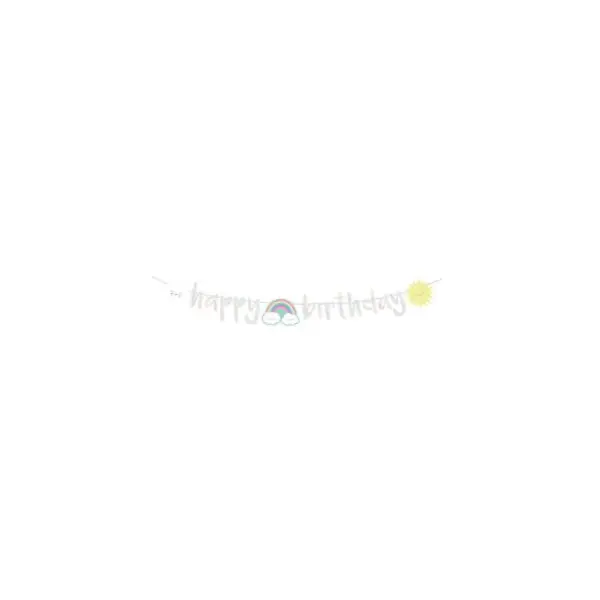 20 Serviettes Nuage et Arc-en-Ciel