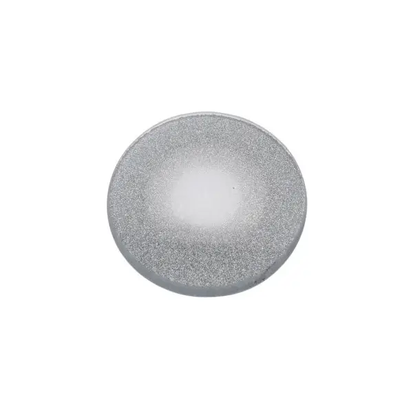 Support pour Bougie en Verre à Paillettes - Modèle Moyen - Argent