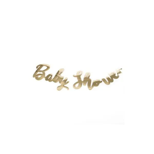 Guirlande "Baby Shower" - Doré