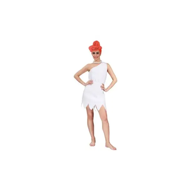 Femme des Cavernes Blanche - Taille Unique