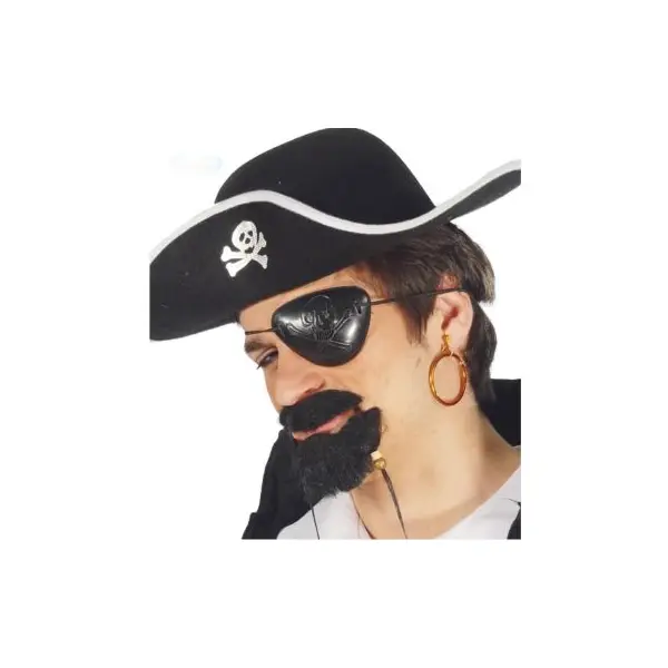 Cache-oeil et boucle d'oreille de pirate