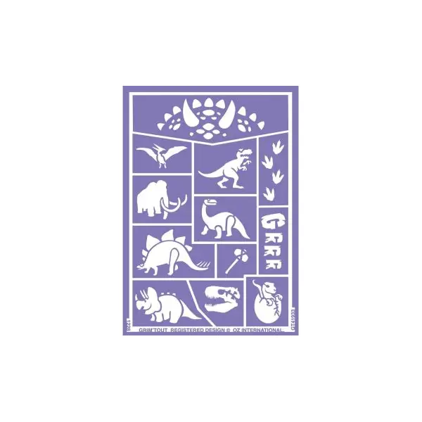 5 Dinosaures Décoratifs - Dorés - 6 x 1,5 cm