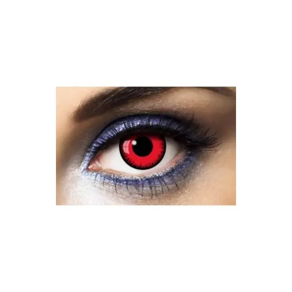 Lentilles Fantaisie - Rouge Lunatique - 1 an (sans correction)