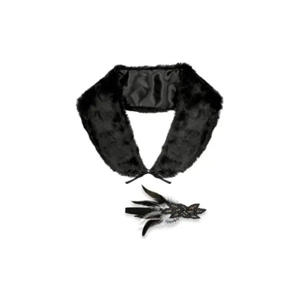 Bandeau de Charleston avec plumes pour adulte