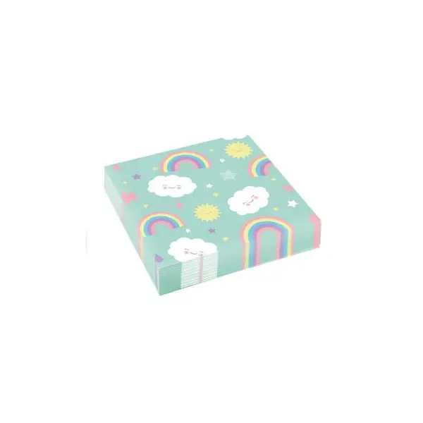 8 Gobelets Nuage et Arc-en-ciel - 25 cl