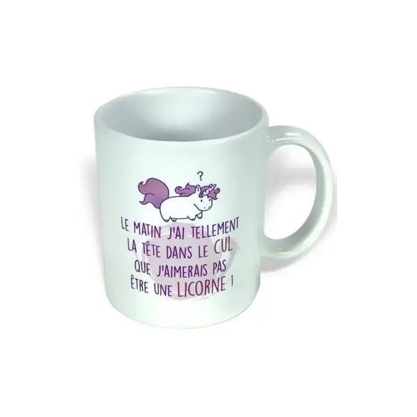 Mug Licorne - J'aimerais pas être une licorne