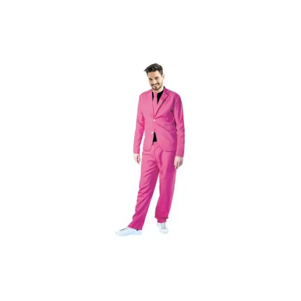 Déguisement Disco Rose Fluo pour homme - Taille unique