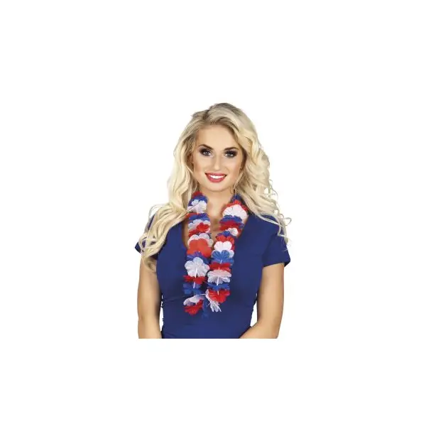 Bandeau Tricolore de Supporter Cheveux Bleus - France