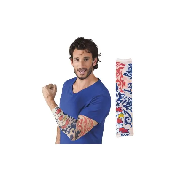 Manchon Faux Tatouage de Supporter - France