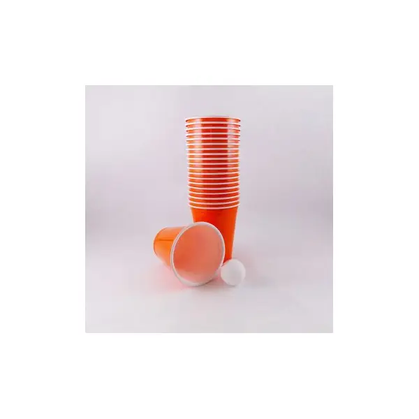 20 Gobelets à Beer Pong en Carton - Noir