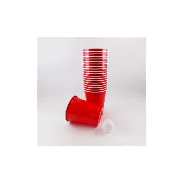 20 Gobelets à Beer Pong en Carton - Noir