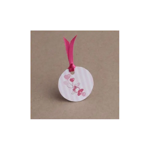 Sachet de 6 clips Amour - Or et Rose
