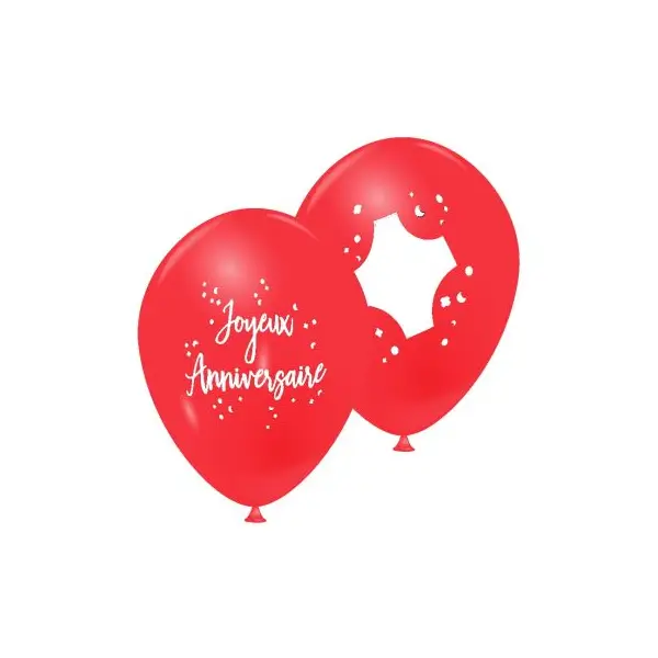 10 Ballons d'anniversaire à personnaliser + Feutre