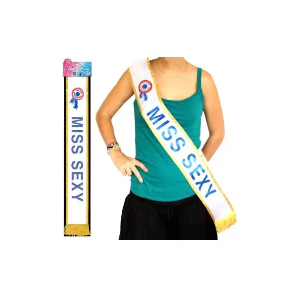 Écharpe de Miss "Miss Sexy" Bleue