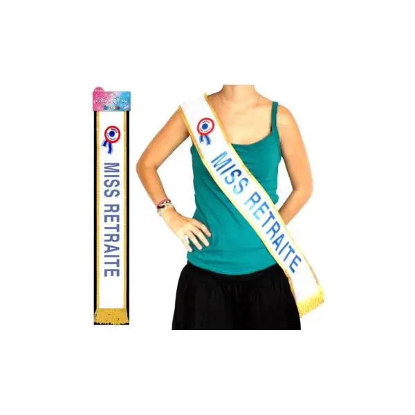 Écharpe de Miss "Miss Sexy" Bleue