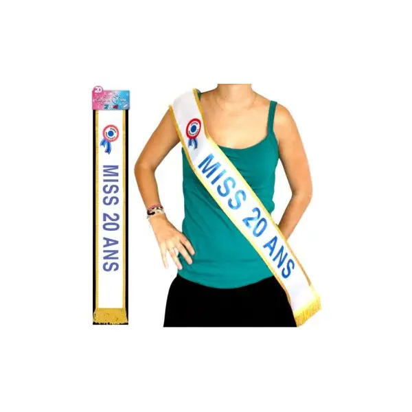 Écharpe de Miss "Miss Sexy" Bleue