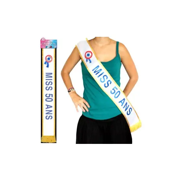 Écharpe de Miss "Miss Sexy" Bleue