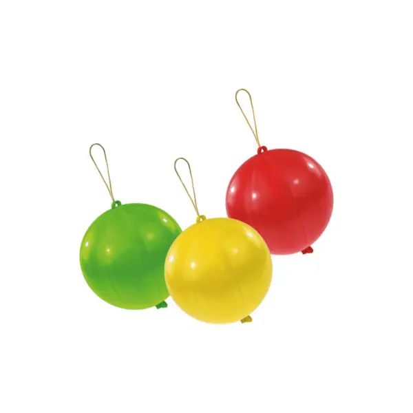 Sachet de 3 ballons Punchballs (Coloris Assortis)