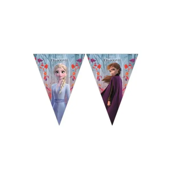 Guirlande de Fanions de la Reine des Neiges 2 - 2,3 m