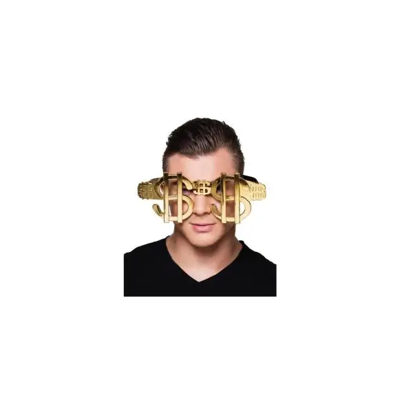 Lunettes de Rappeur Dollar Or