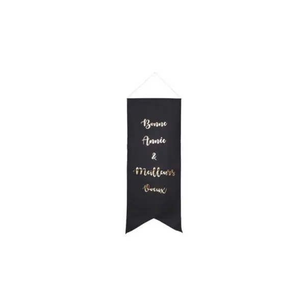 12 serviettes en papier " Happy New Year - Blanc & Or