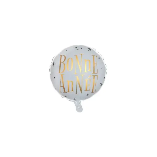 12 serviettes en papier " Happy New Year - Blanc & Or