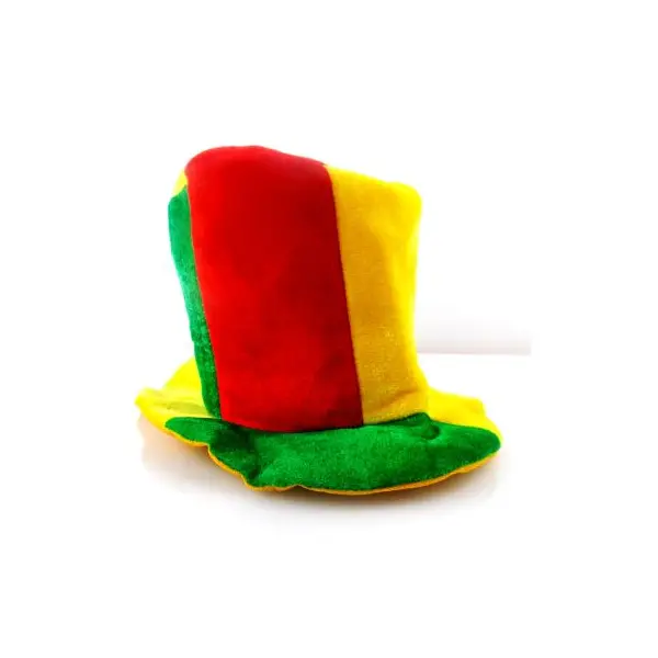 Chapeau Haut de Forme Rouge/Jaune/Vert