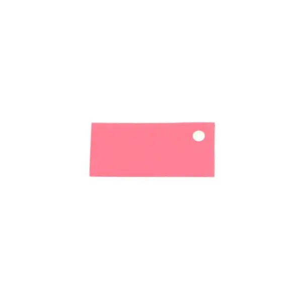 12 Etiquettes Rectangulaires Mates - Rose