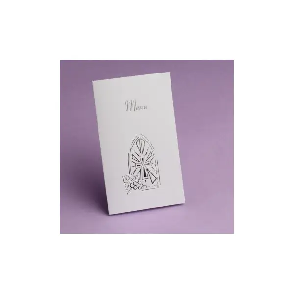 10 Étiquettes Porte-Noms Communion Vitrail