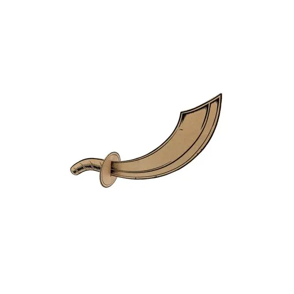 Sabre de Pirate en carton - Do it yourself - 44,5 cm