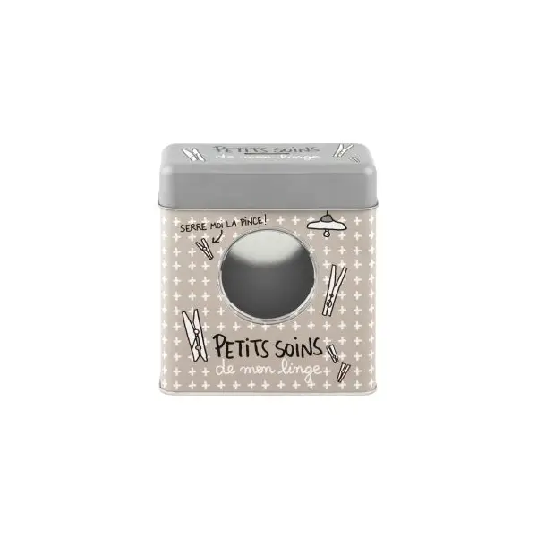Boîte à Pinces à Linge "Petits Soins du Matin" - Derrière La Porte
