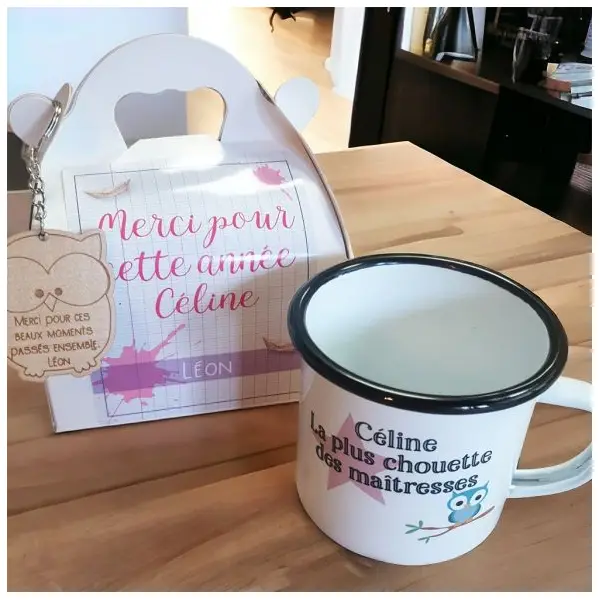 Box cadeaux maîtresse / nounou / atsem
