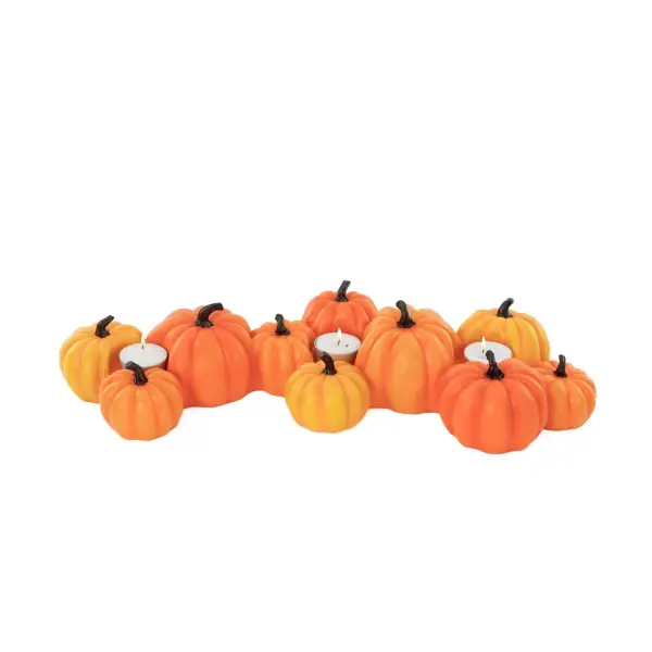 Photophore grappe de citrouilles