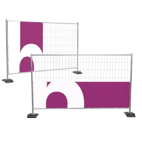 Bâche barrière de chantier - PVC plein