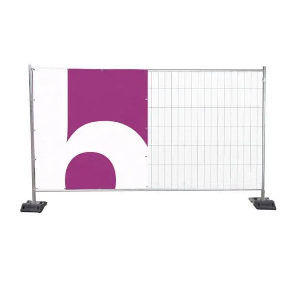 Bâche barrière de chantier - PVC plein