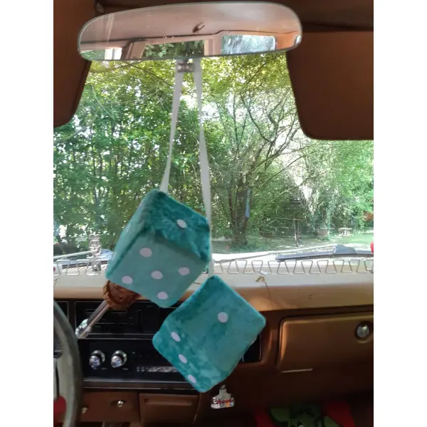 Fuzzy dices vert menthe