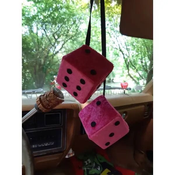Fuzzy dices fuchsia